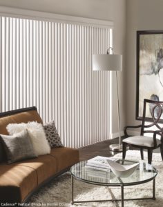 cadence vertical blinds in the living room