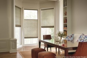 provenance woven wood shades in dining room