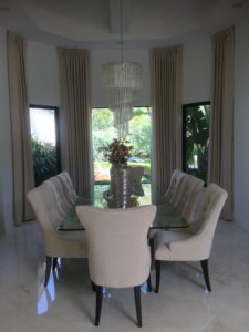 custom drapes for the dining room
