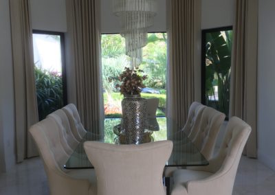 custom drapes for the dining room