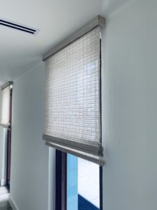 woven wood shades with valances